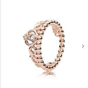 Rose gold pandora ring